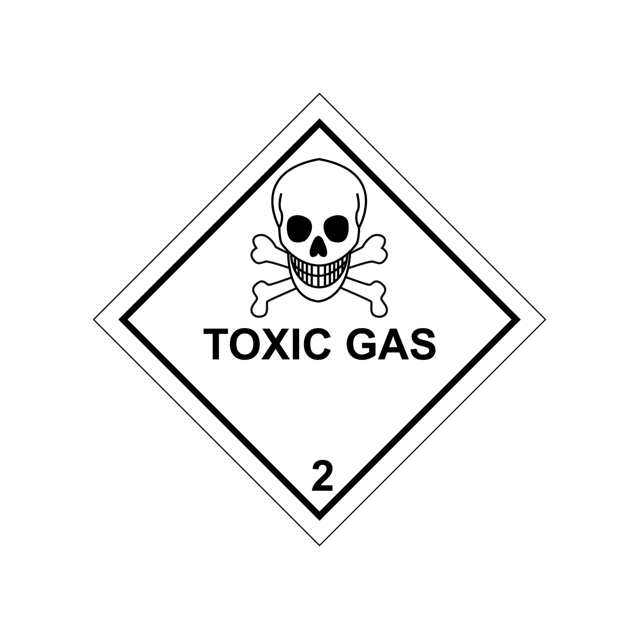 Class 23 Toxic Gas Label Gobo Trade Ltd