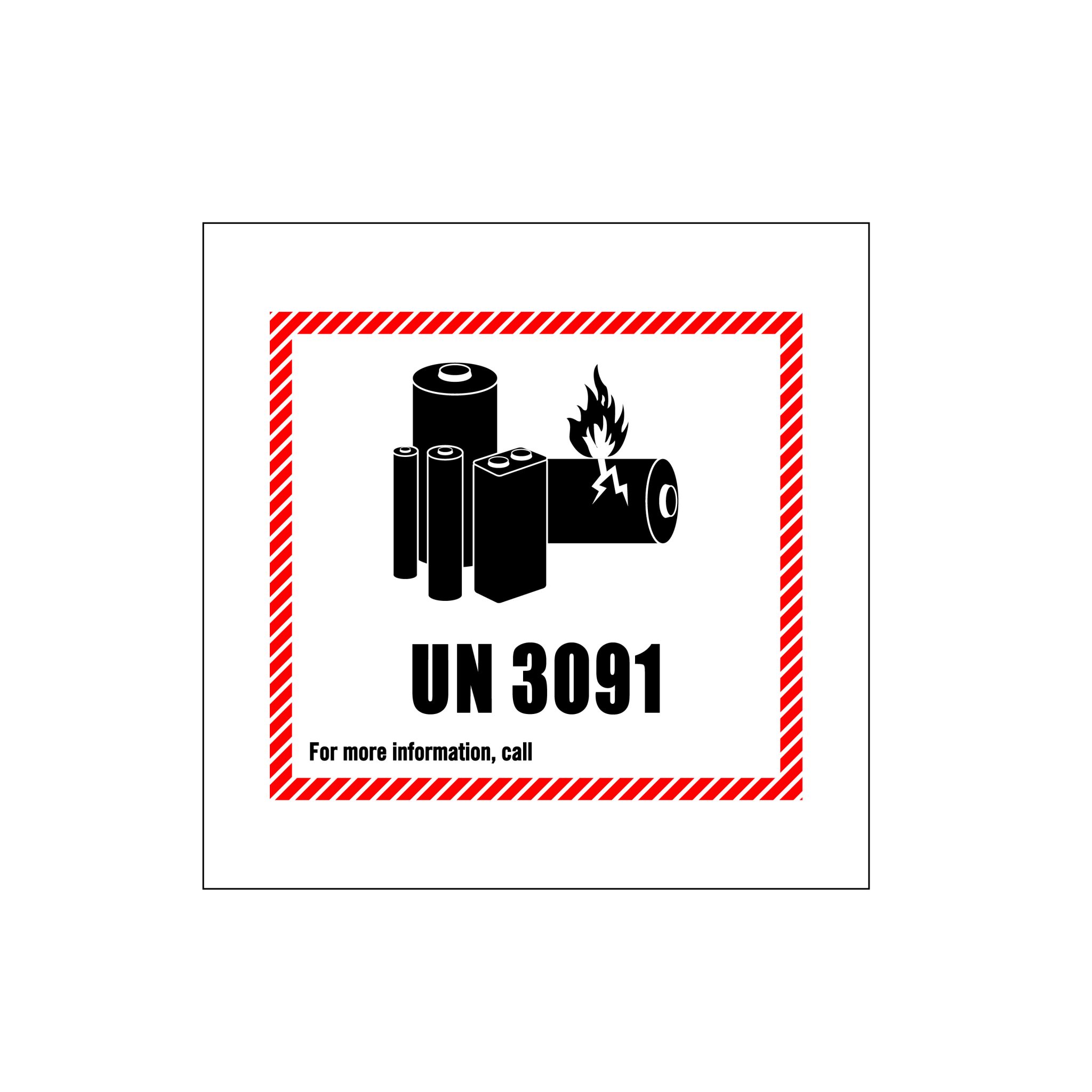 UN3091 Lithium Battery Handling Label Gobo Trade Ltd.